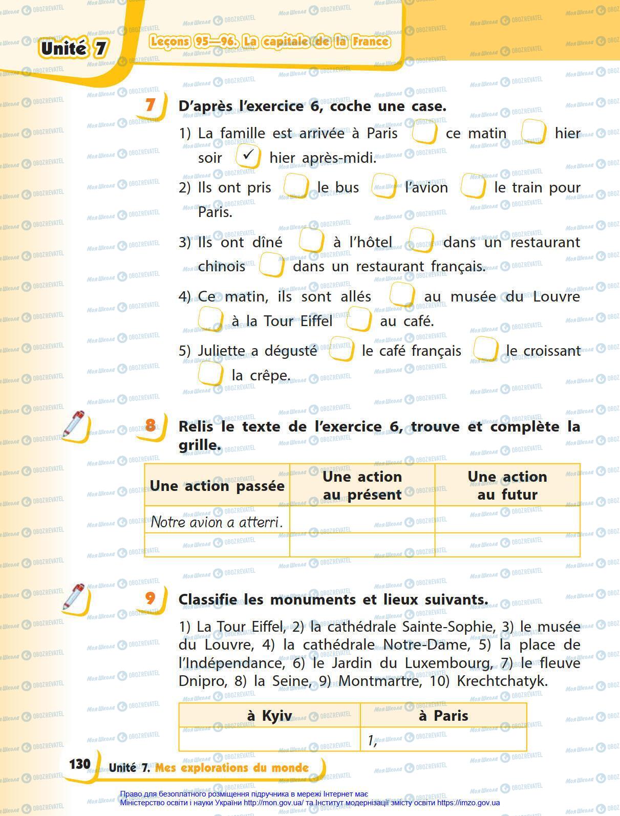 Підручники Французька мова 4 клас сторінка 130