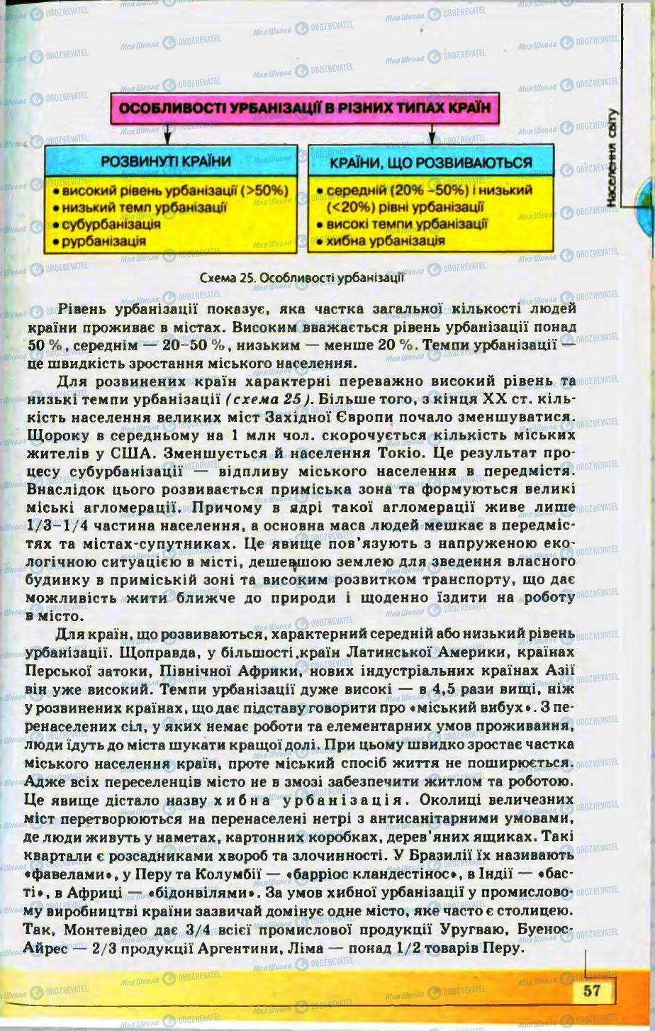 Підручники Географія 10 клас сторінка 57