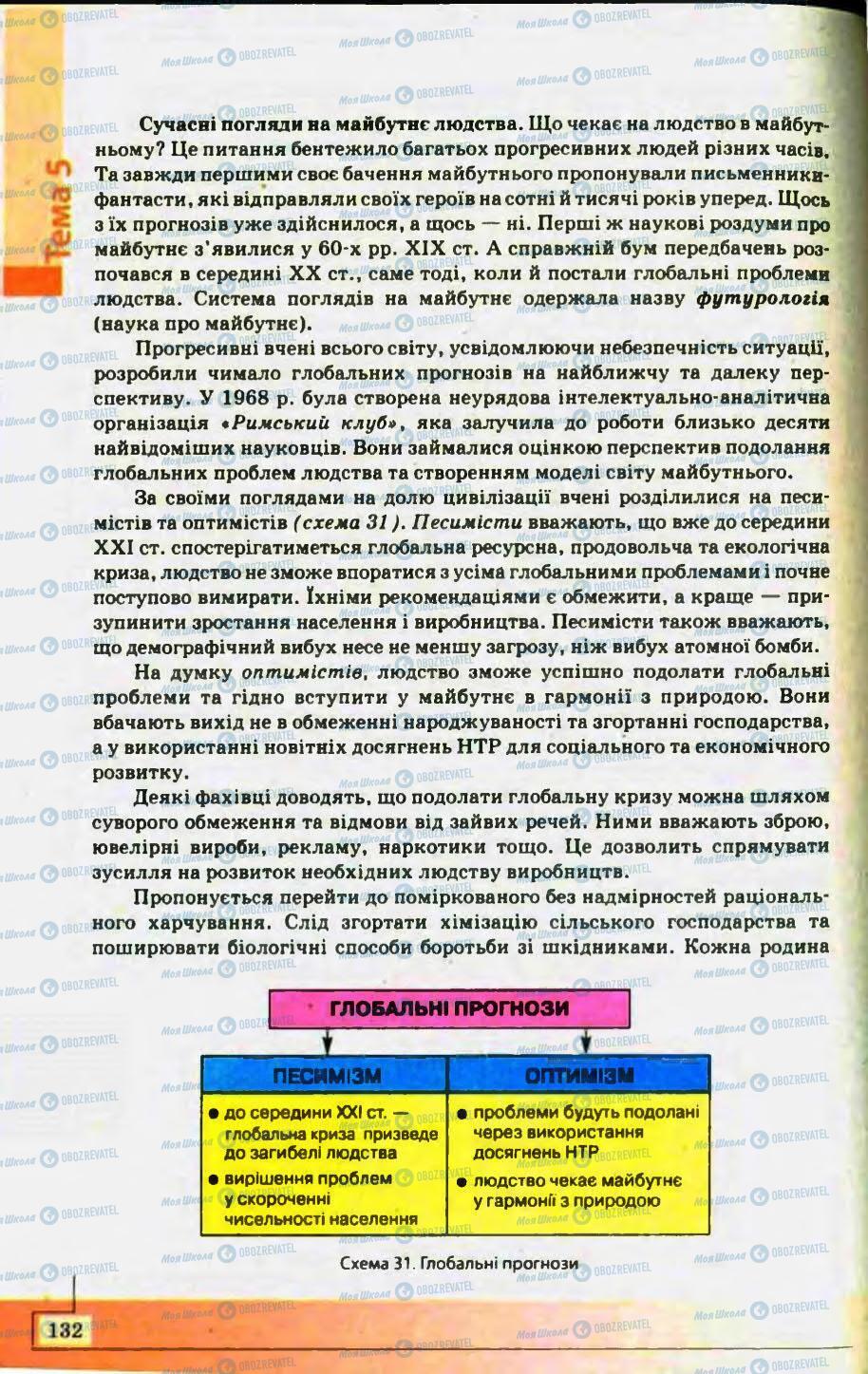 Підручники Географія 10 клас сторінка 132