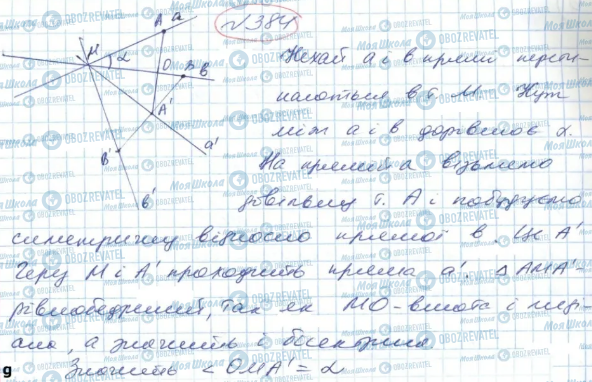 ГДЗ Геометрія 9 клас сторінка 384