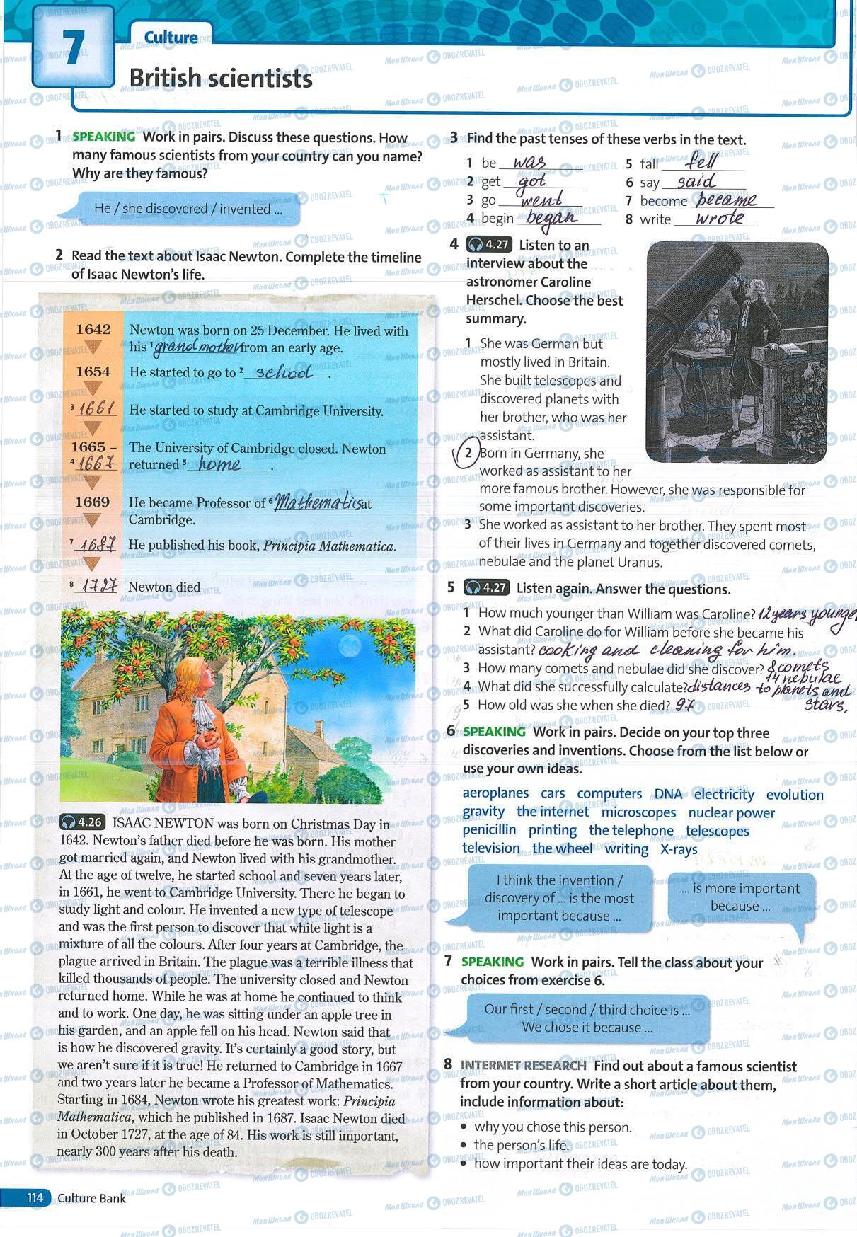 ГДЗ Английский язык 5 класс страница 114