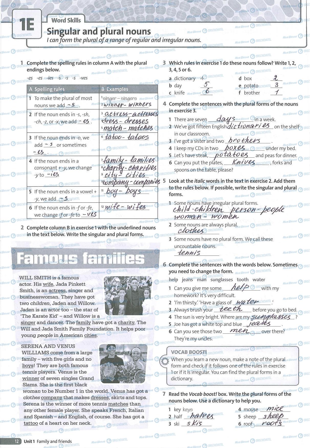 ГДЗ Англійська мова 5 клас сторінка 12