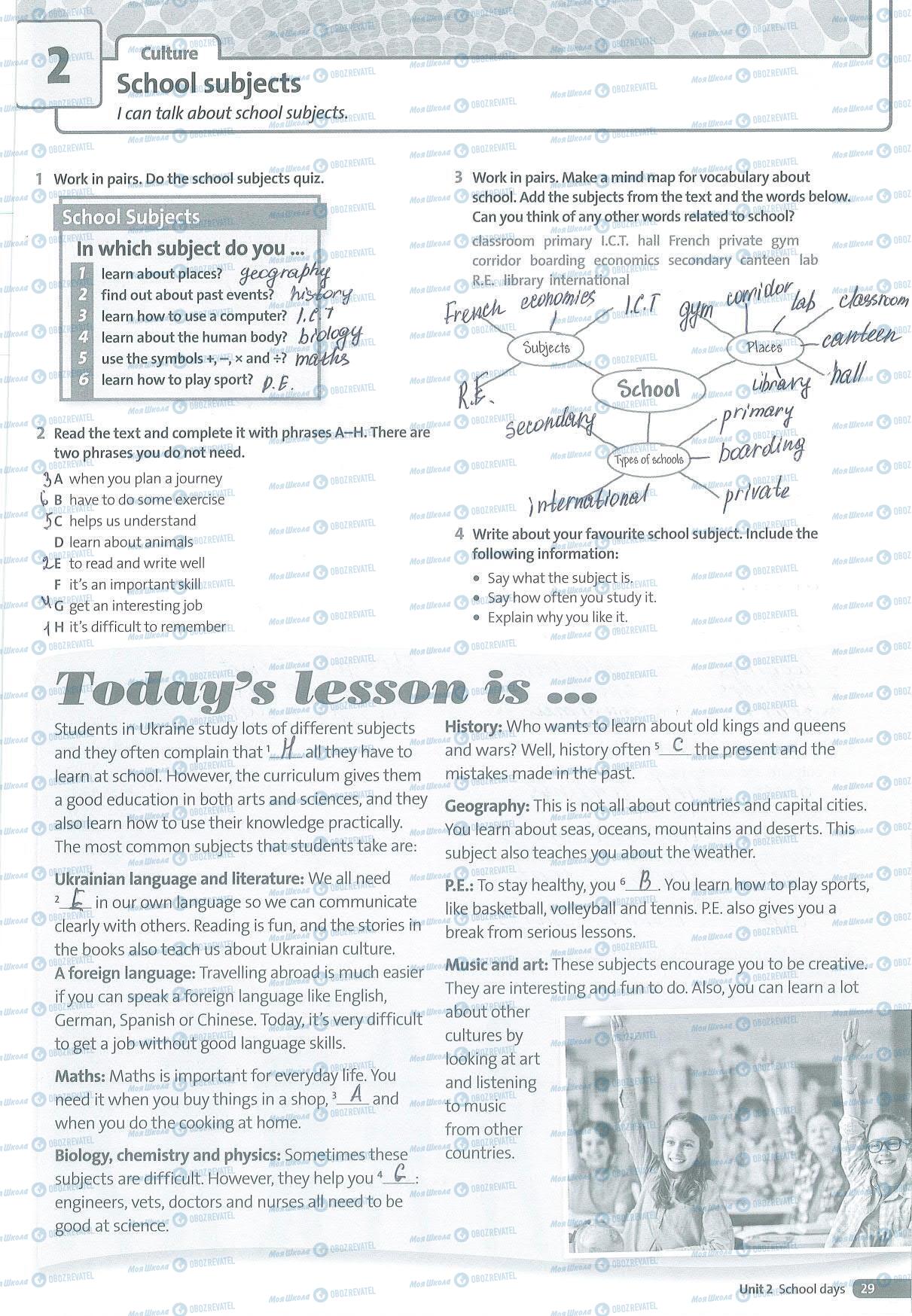 ГДЗ Английский язык 5 класс страница 29