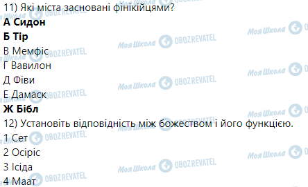 ГДЗ Історія 6 клас сторінка Варіант 1