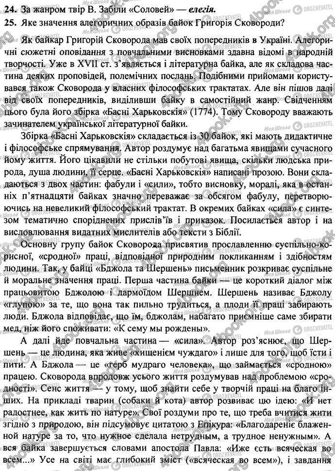 ДПА Українська література 9 клас сторінка Варіант 11