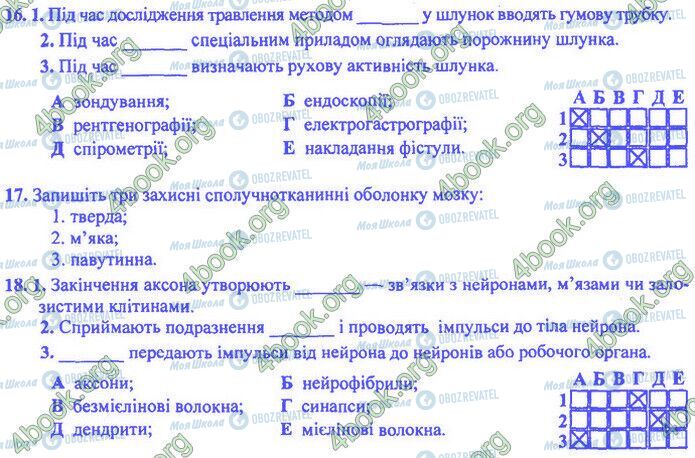 ДПА Биология 9 класс страница Варіант 12