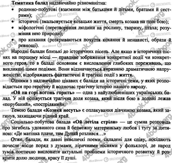 ДПА Укр лит 9 класс страница Варіант 20