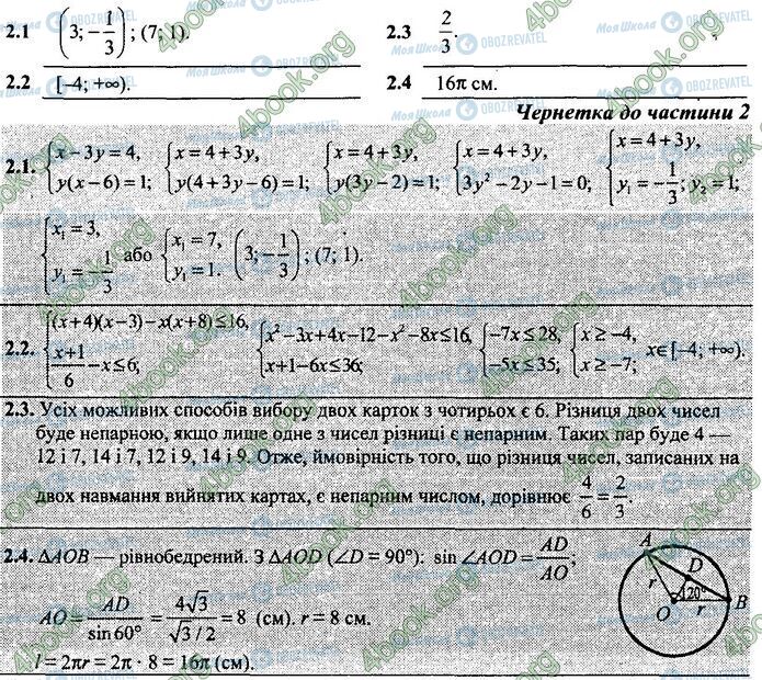 ДПА Математика 9 клас сторінка Варіант 28