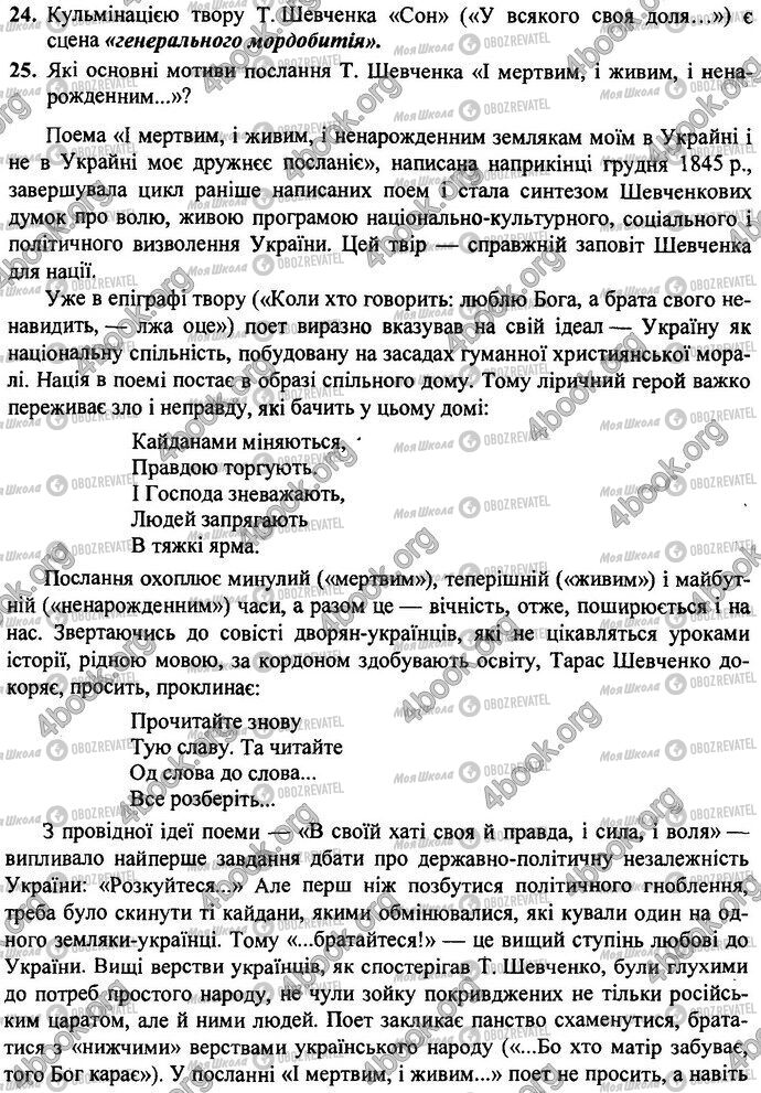 ДПА Українська література 9 клас сторінка Варіант 3