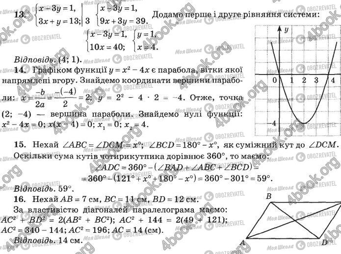 ДПА Математика 9 класс страница Контрольна робота 9