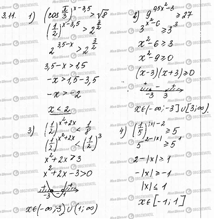 ГДЗ Математика 11 клас сторінка 11