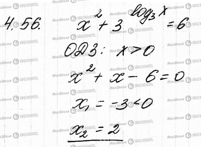 ГДЗ Математика 11 клас сторінка 56
