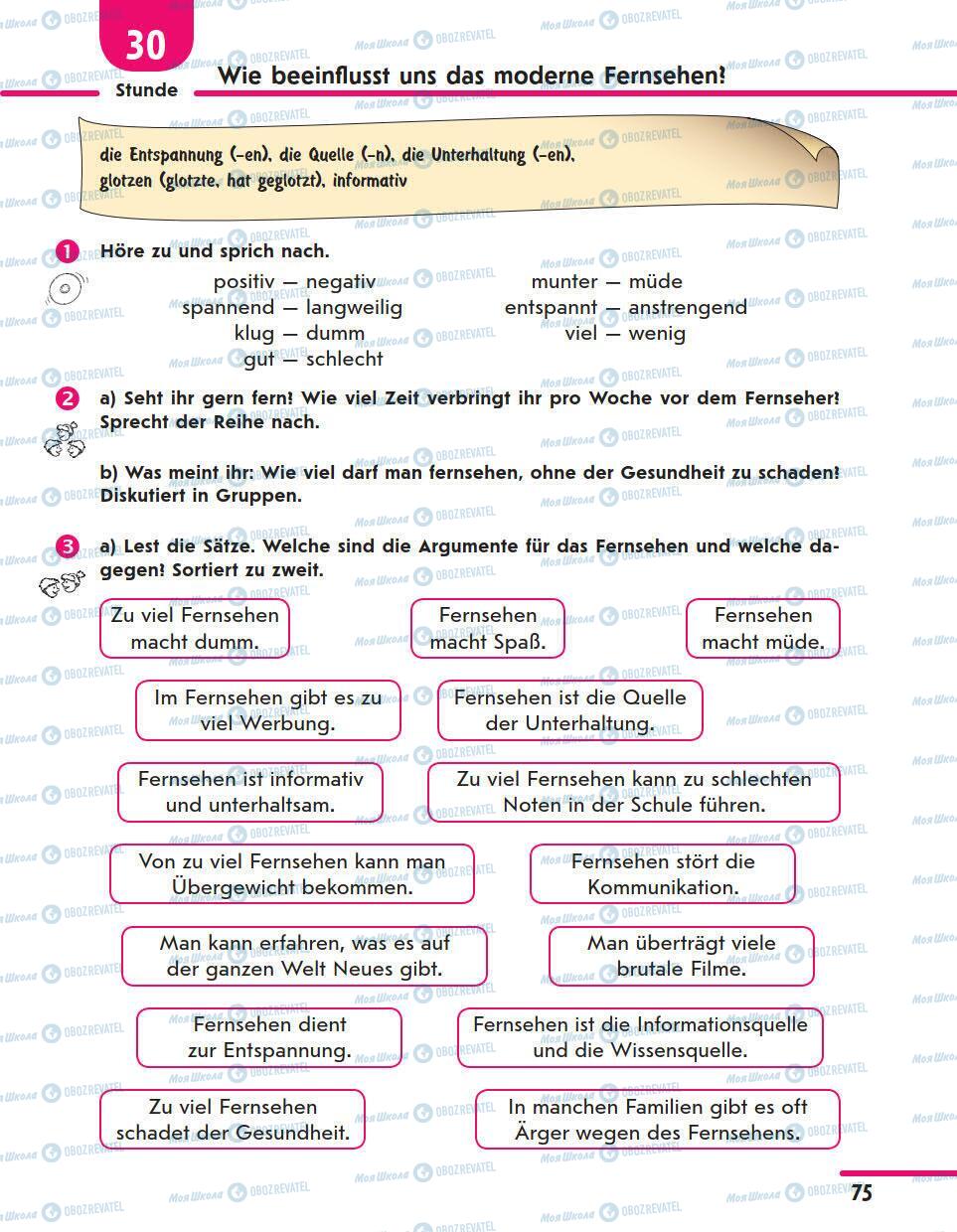 Підручники Німецька мова 11 клас сторінка 75