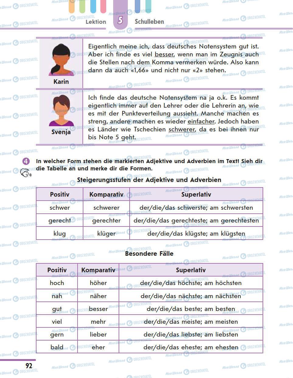 Підручники Німецька мова 11 клас сторінка 92