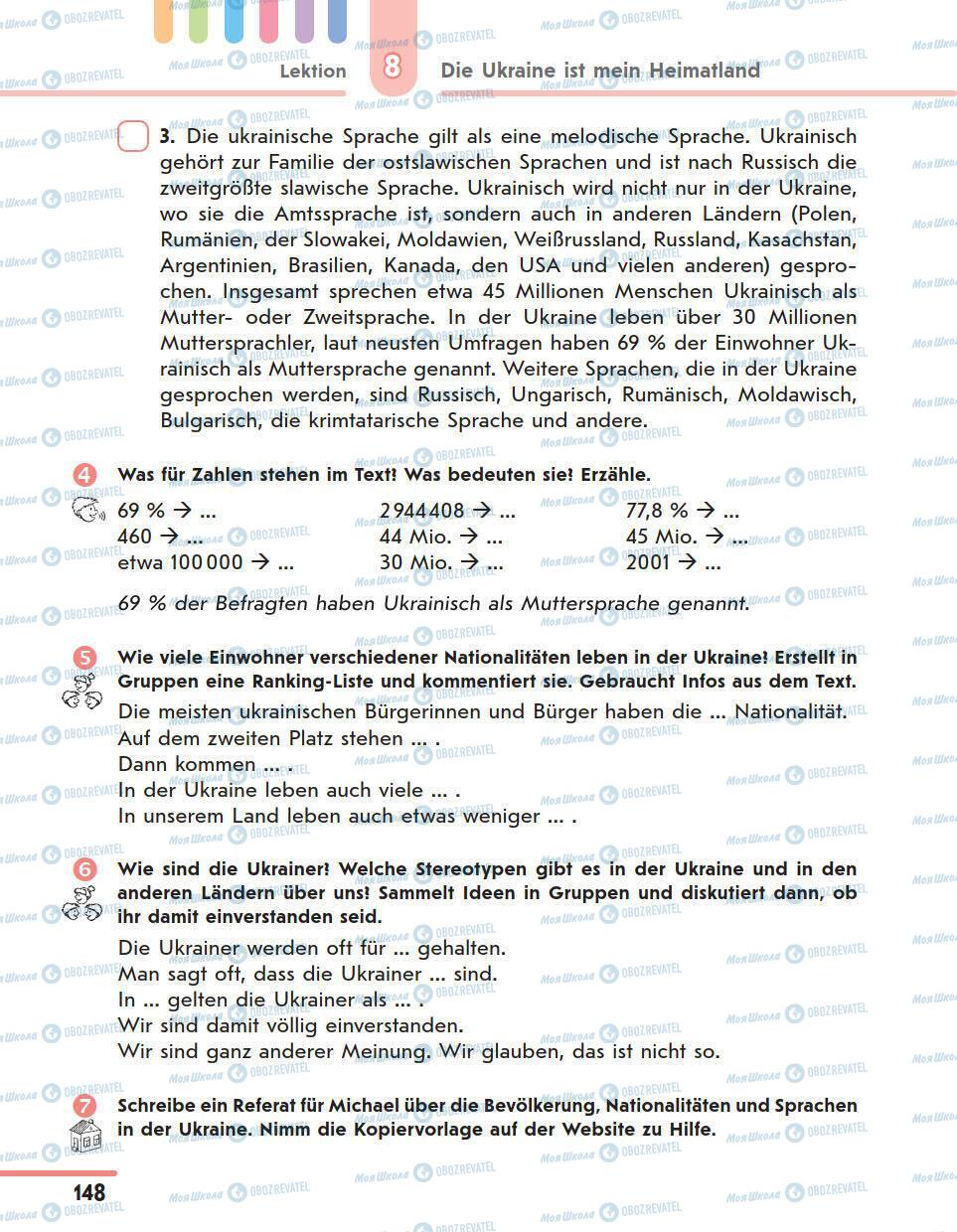 Підручники Німецька мова 11 клас сторінка 148
