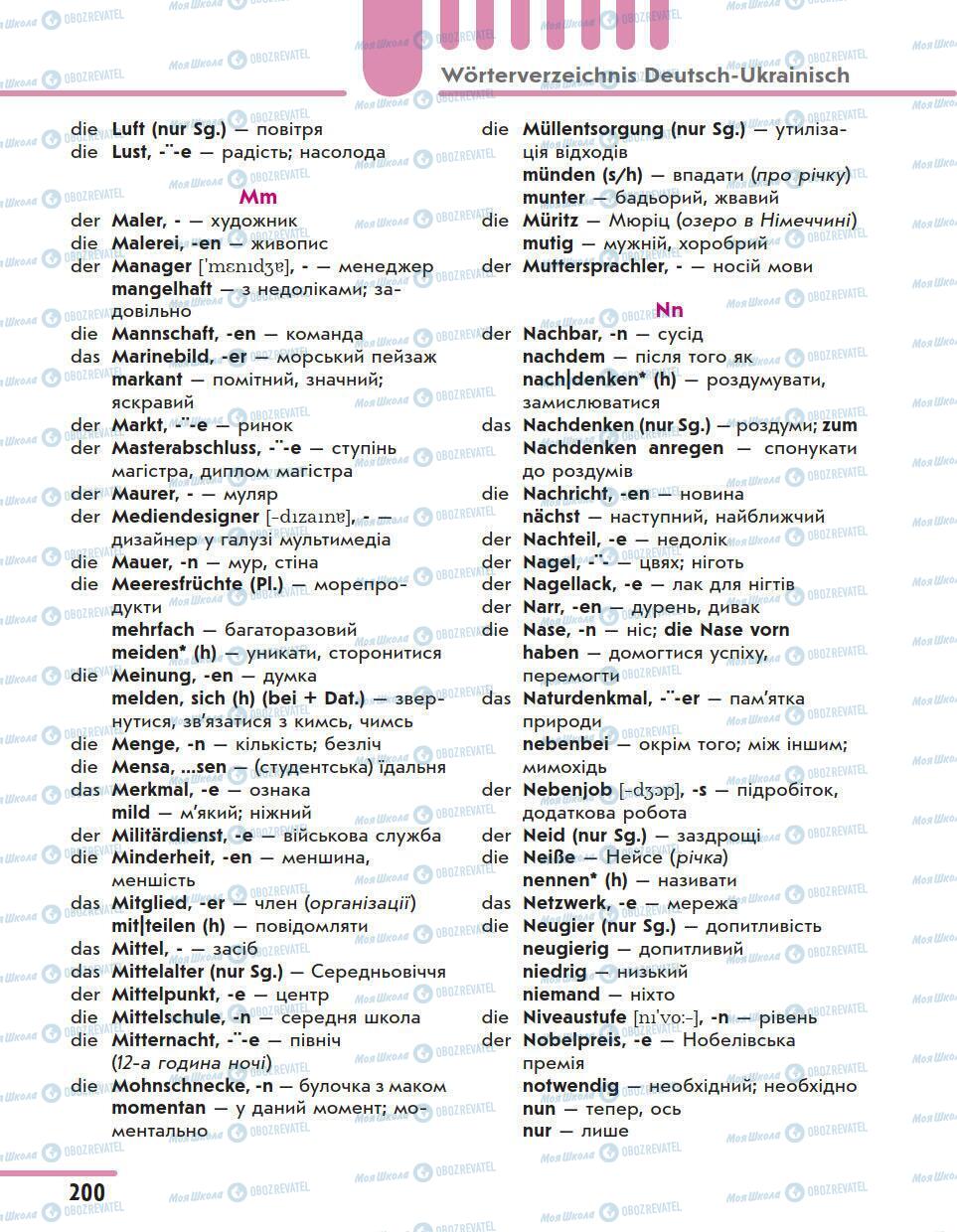 Учебники Немецкий язык 11 класс страница 200