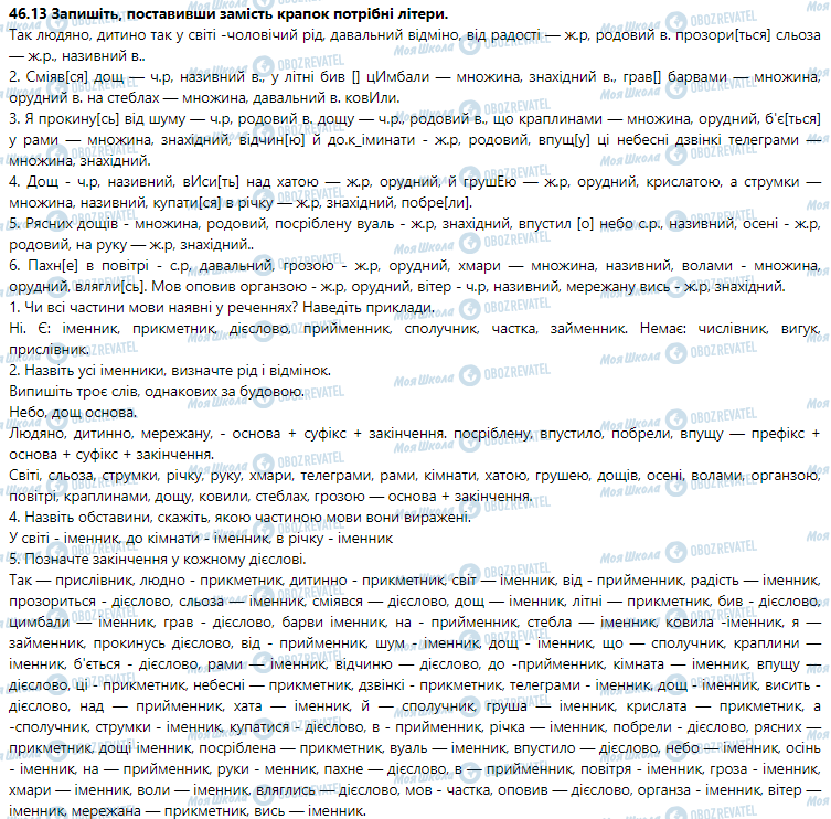 ГДЗ Українська мова 9 клас сторінка 46