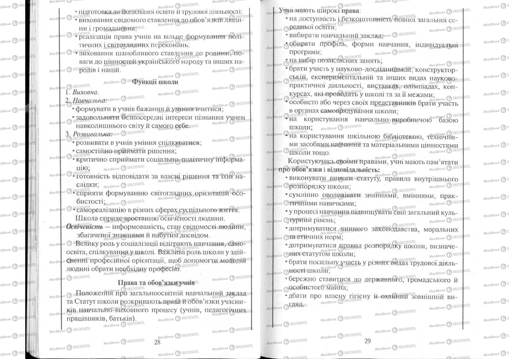 Підручники Людина і світ 11 клас сторінка 28-29