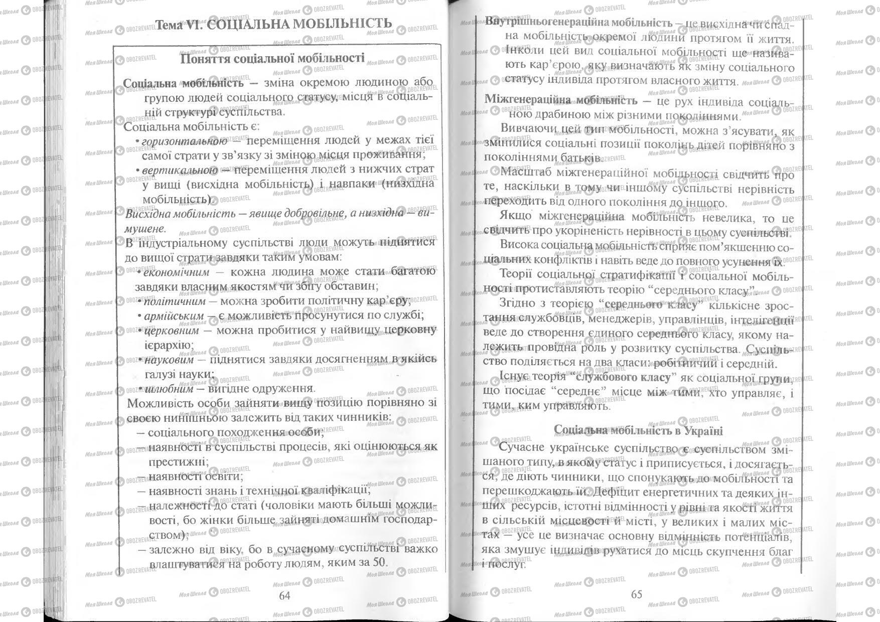 Підручники Людина і світ 11 клас сторінка 64-65