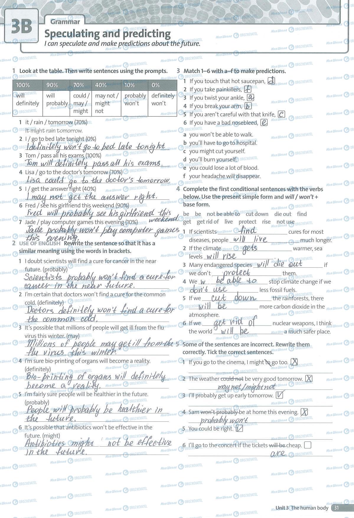 ГДЗ Англійська мова 8 клас сторінка 31