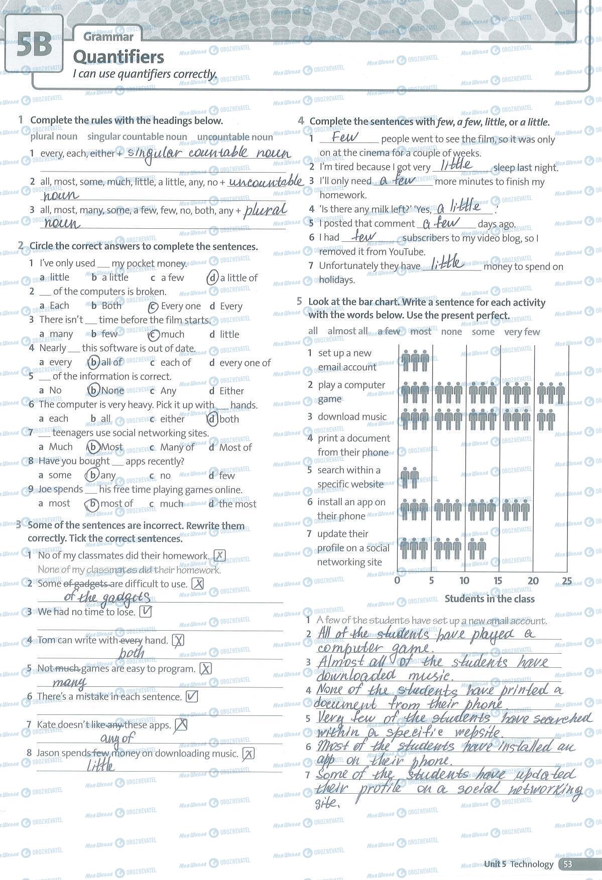 ГДЗ Английский язык 8 класс страница 53