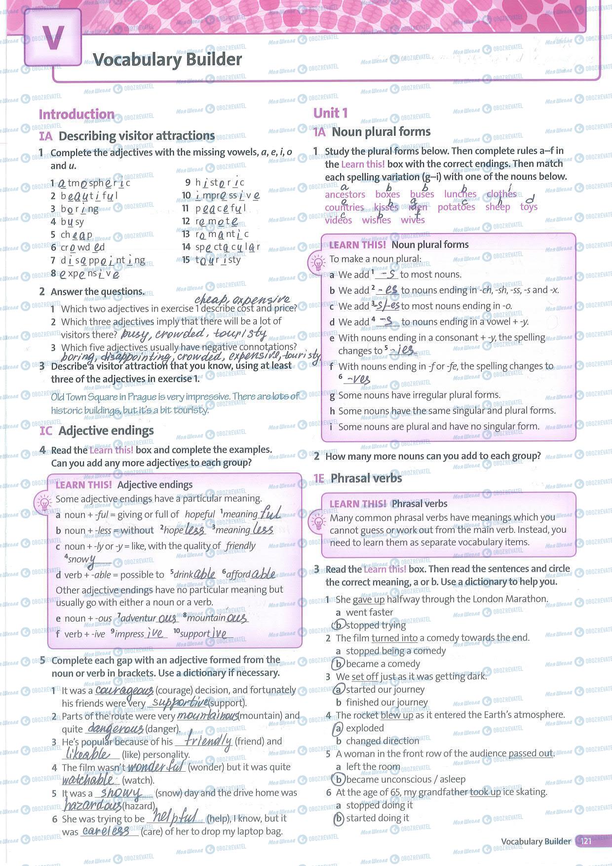 ГДЗ Английский язык 8 класс страница 121