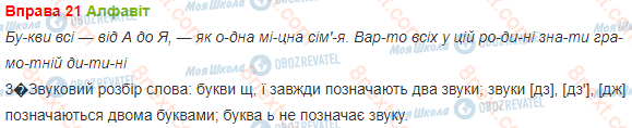 ГДЗ Українська мова 3 клас сторінка 21