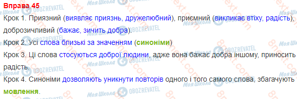 ГДЗ Українська мова 3 клас сторінка 45