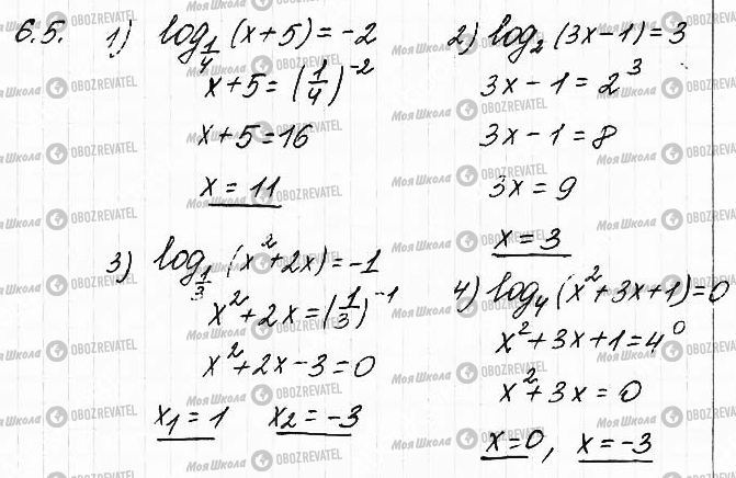 ГДЗ Математика 11 клас сторінка 5