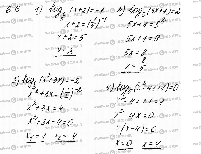 ГДЗ Математика 11 клас сторінка 6