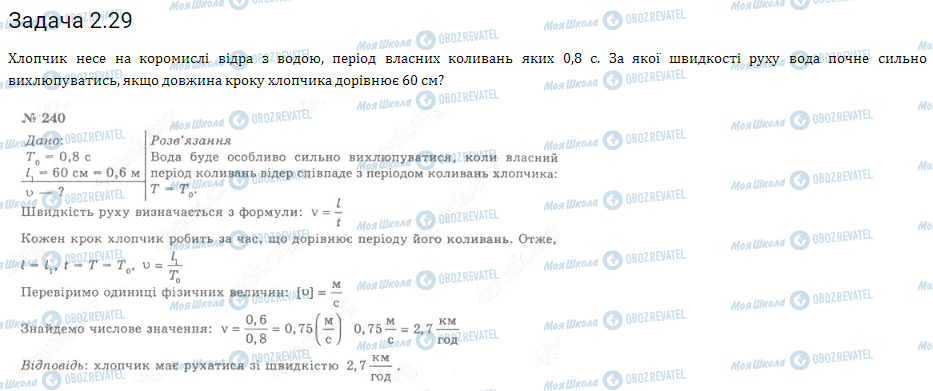 ГДЗ Фізика 11 клас сторінка 2.29