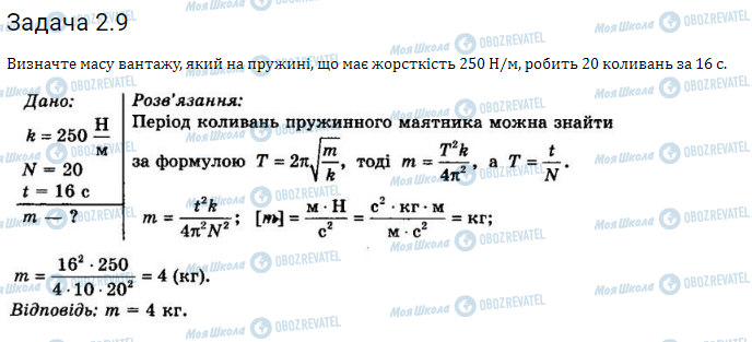 ГДЗ Фізика 11 клас сторінка 2.9