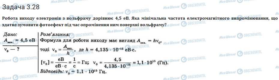 ГДЗ Фізика 11 клас сторінка 3.28