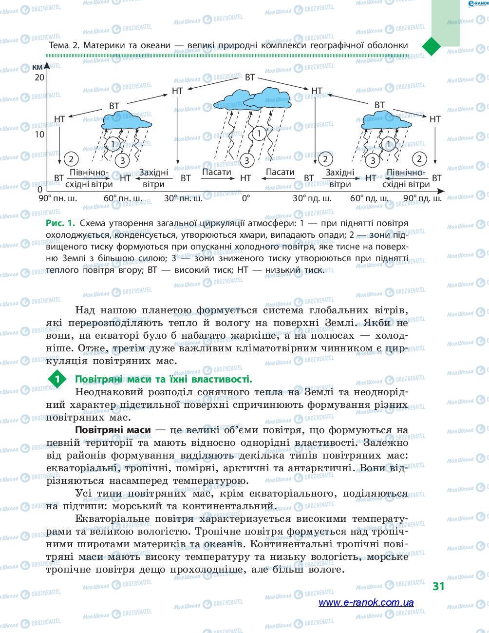 Підручники Географія 7 клас сторінка 31