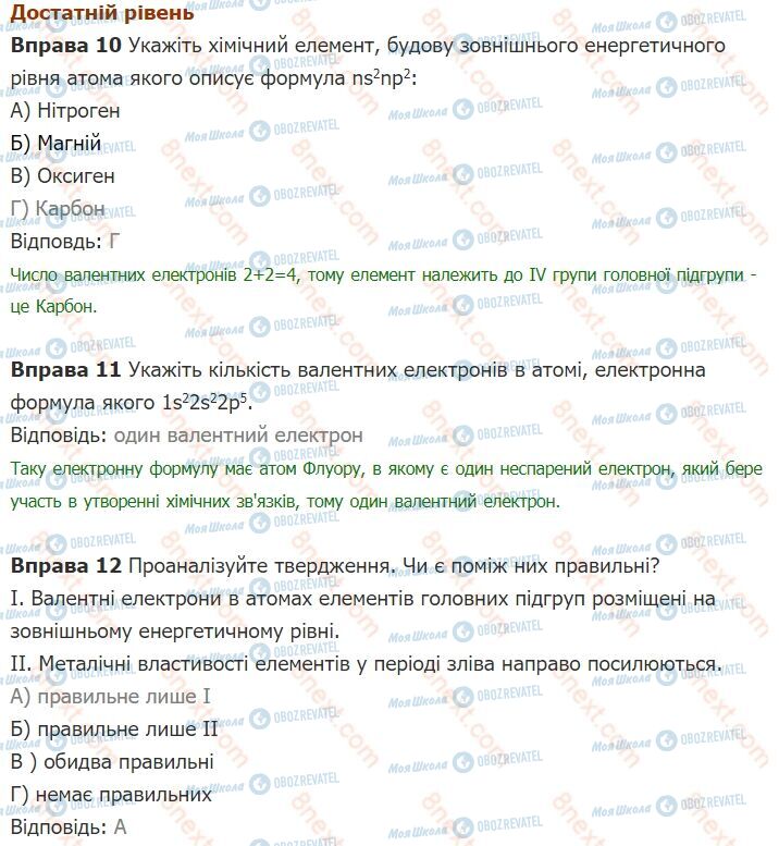 ГДЗ Хімія 8 клас сторінка §12