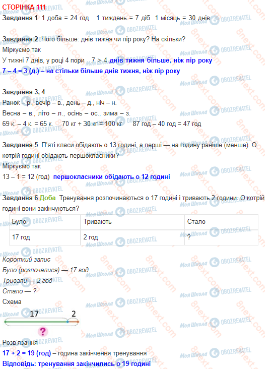 ГДЗ Математика 1 клас сторінка 111