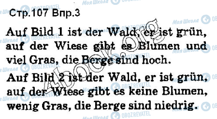 ГДЗ Німецька мова 5 клас сторінка ст107впр3