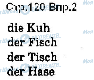 ГДЗ Німецька мова 5 клас сторінка ст120впр2