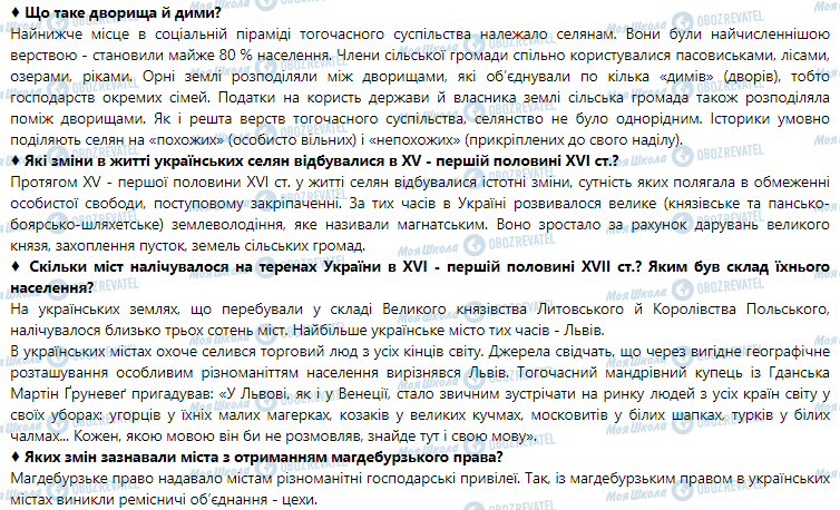 ГДЗ История Украины 7 класс страница 20