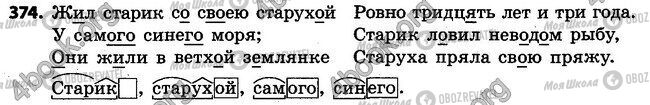 ГДЗ Російська мова 4 клас сторінка 374
