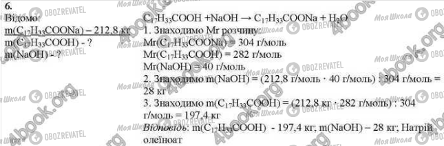 ГДЗ Хімія 9 клас сторінка Стр.188 (6)