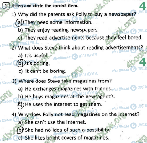 ГДЗ Англійська мова 8 клас сторінка В2 (1)