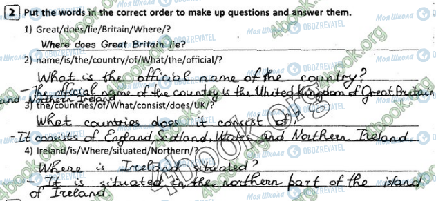ГДЗ Англійська мова 8 клас сторінка Стр.70 (2)