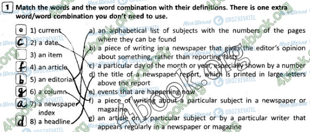 ГДЗ Англійська мова 8 клас сторінка Стр.9 (1)