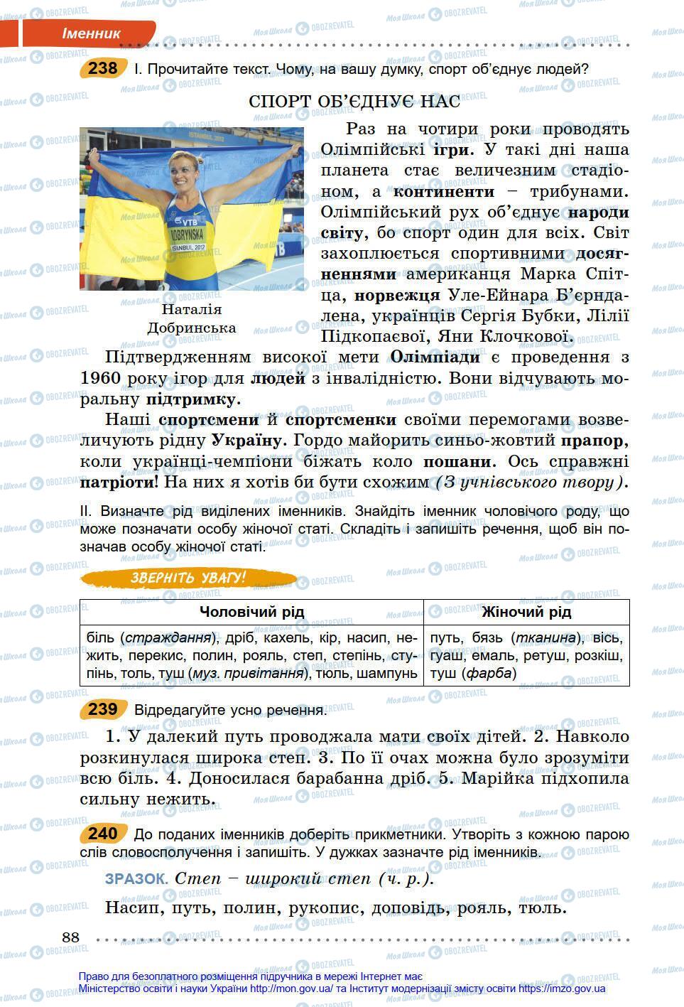 Учебники Укр мова 6 класс страница 88