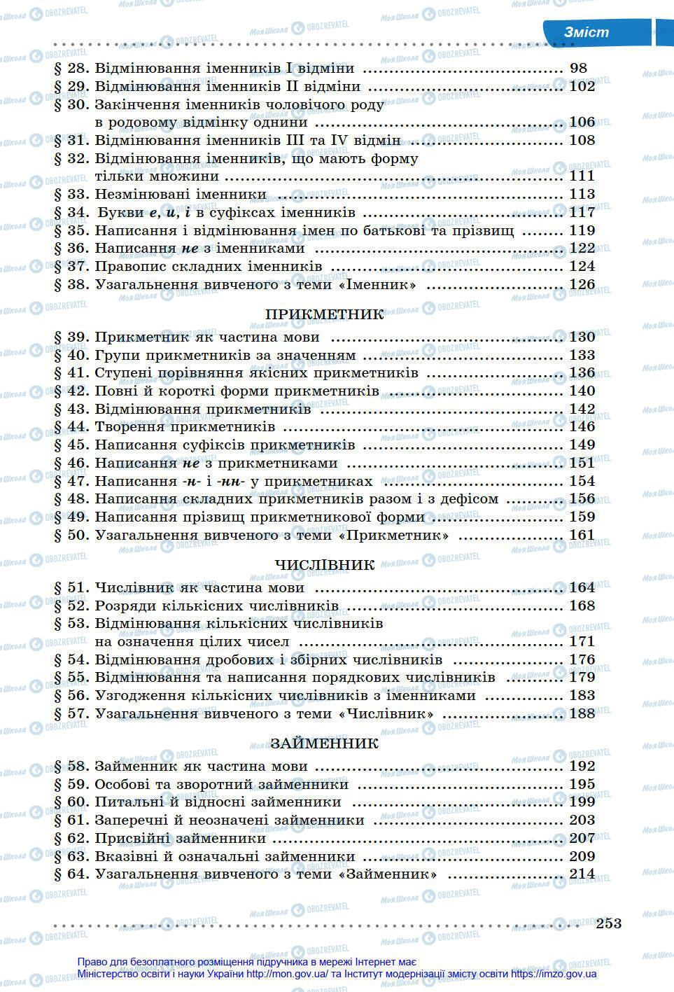 Підручники Українська мова 6 клас сторінка 253