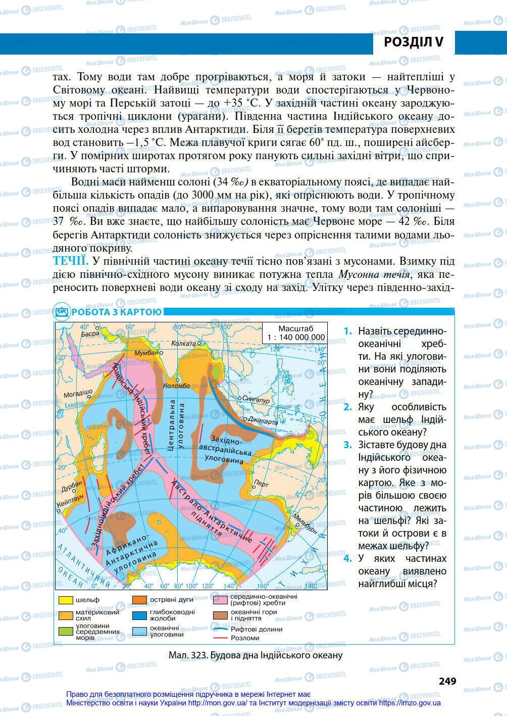 Підручники Географія 7 клас сторінка 249