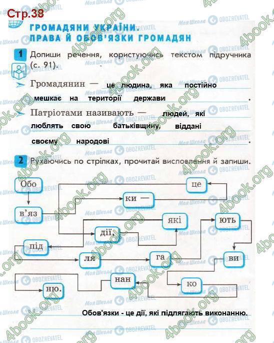 ГДЗ Я в мире 3 класс страница Стр.38