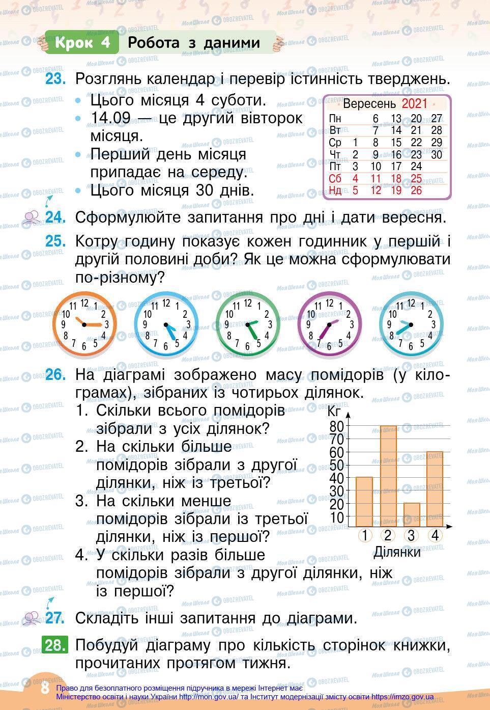 Підручники Математика 4 клас сторінка 8