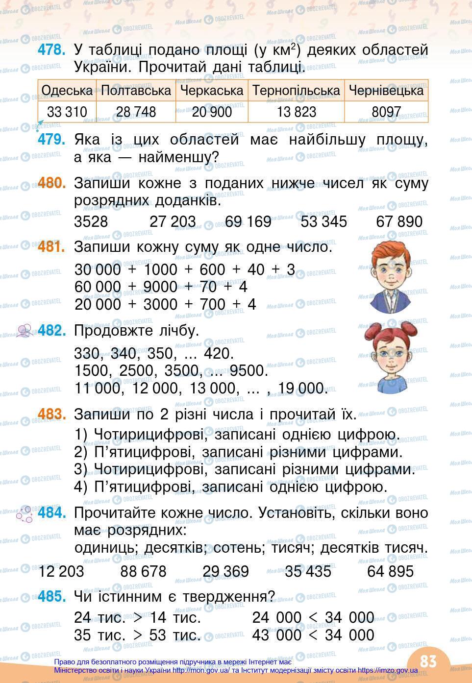 Підручники Математика 4 клас сторінка 83